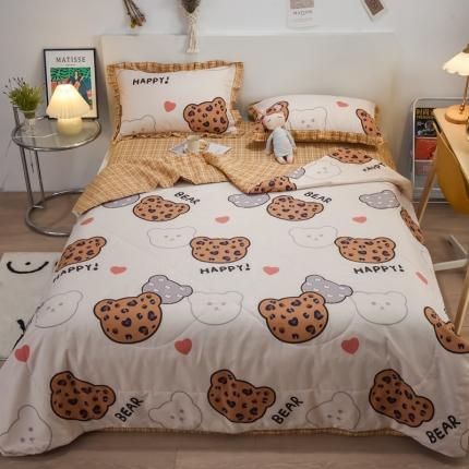 仟网汇 2021新款全棉夏被四件套 金钱豹