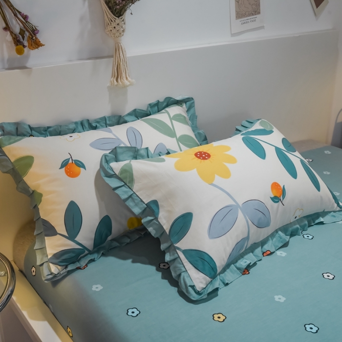 91家纺网 家纺一手货源 找家纺 仟网汇 2021新款全棉夏被四件套 凌落花