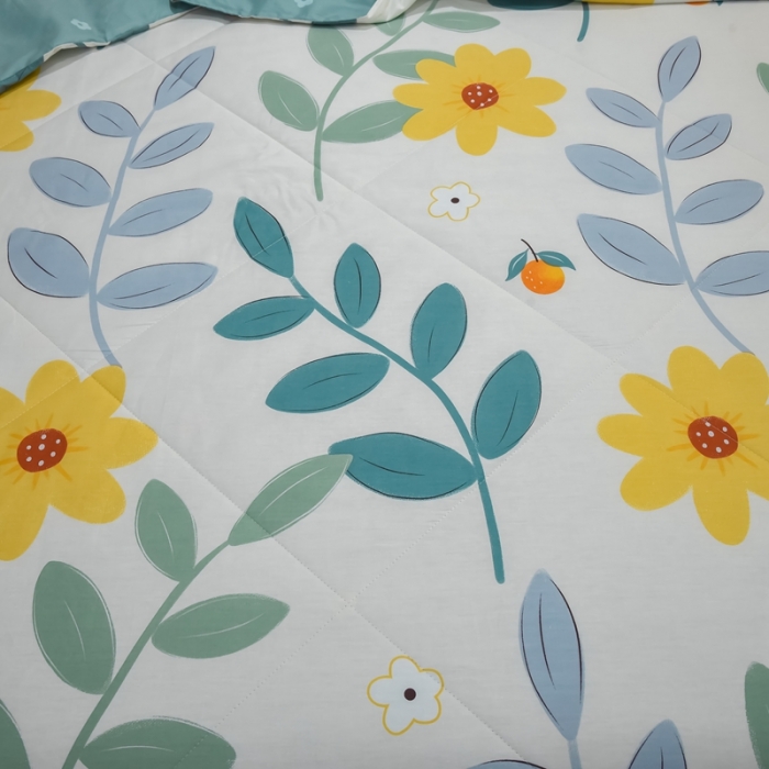 91家纺网 家纺一手货源 找家纺 仟网汇 2021新款全棉夏被四件套 凌落花