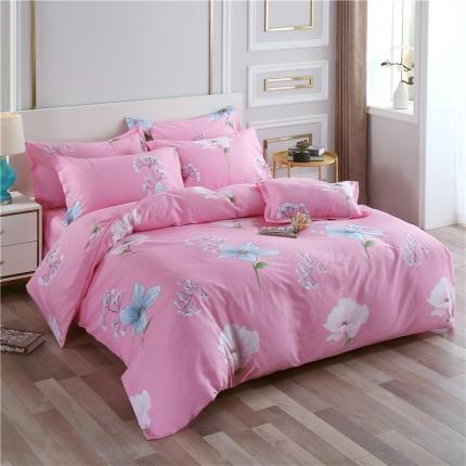 雨萝家纺 2022新款纯棉四件套全棉学生宿舍三件套 空谷幽兰