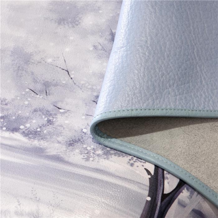 91家纺网 家纺一手货源 找家纺 彩绘头层牛皮凉席 水彩风景