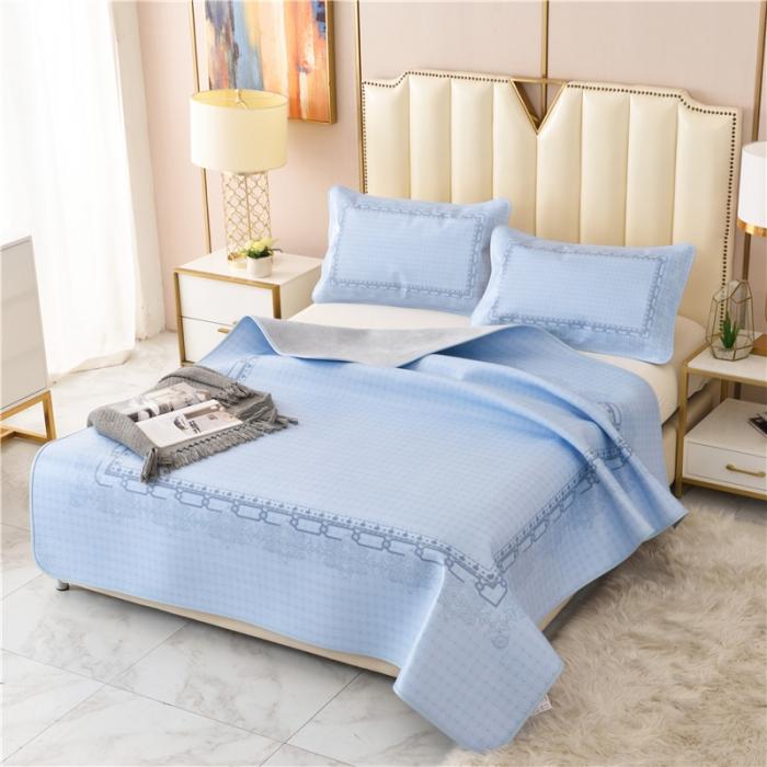 91家纺网 家纺一手货源 找家纺 彩绘头层牛皮凉席 希尔