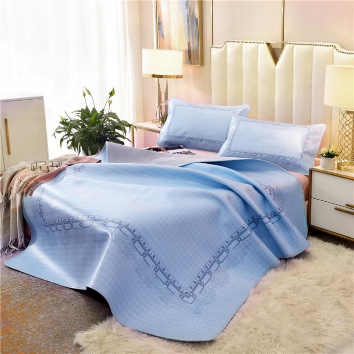 91家纺网 家纺一手货源 找家纺 彩绘头层牛皮凉席 希尔