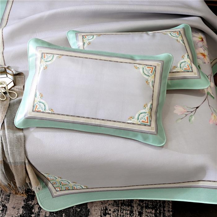 91家纺网 家纺一手货源 找家纺 彩绘头层牛皮凉席 -羽梦