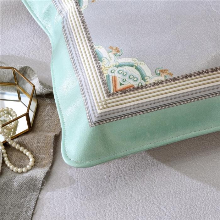 91家纺网 家纺一手货源 找家纺 彩绘头层牛皮凉席 -羽梦