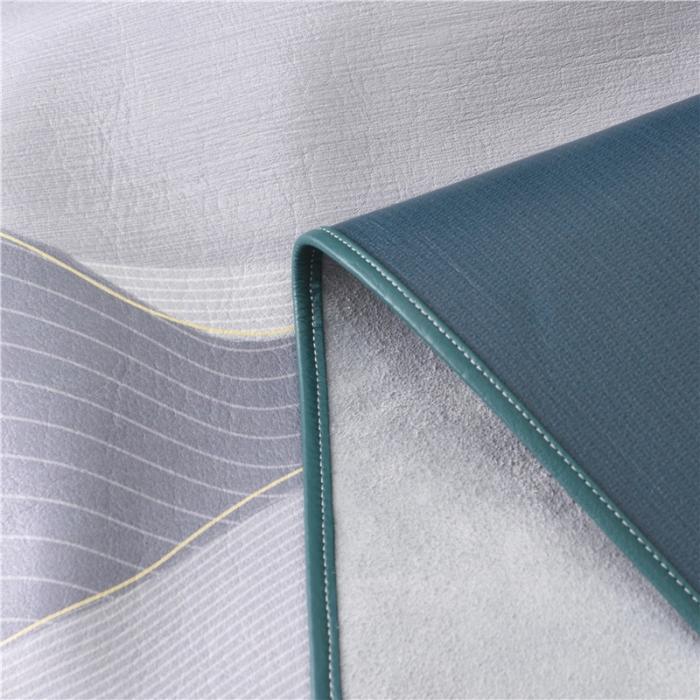 91家纺网 家纺一手货源 找家纺 彩绘头层牛皮凉席 -大雁孤山