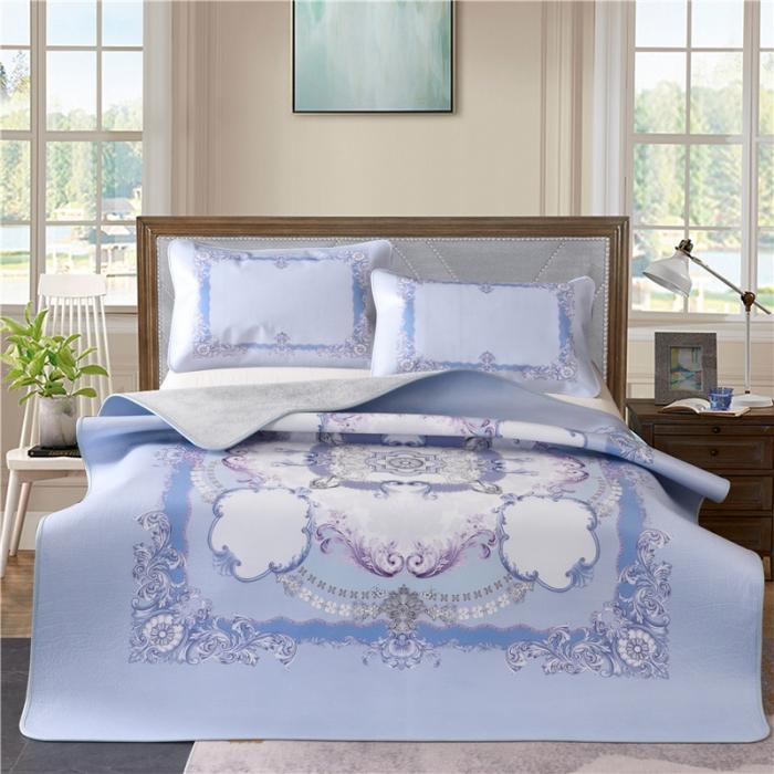 91家纺网 家纺一手货源 找家纺 彩绘头层牛皮凉席 -达斯