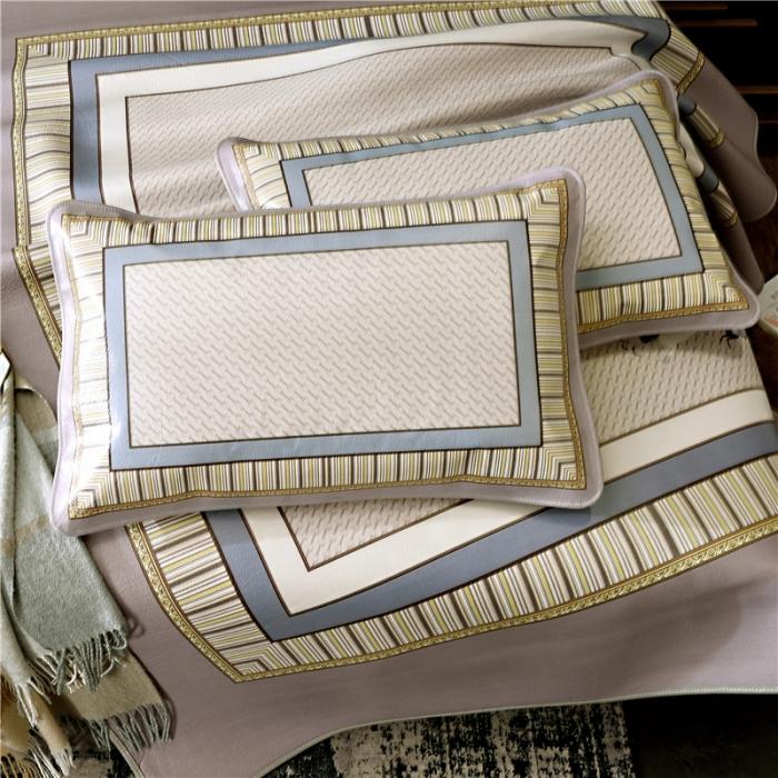 91家纺网 家纺一手货源 找家纺 彩绘头层牛皮凉席 -策马奔腾-灰