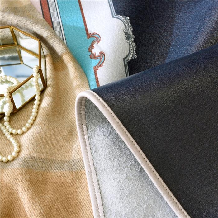 91家纺网 家纺一手货源 找家纺 彩绘头层牛皮凉席 -艾利