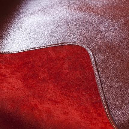 红棕色头层水牛皮席