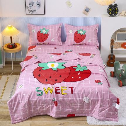 91家纺网 家纺一手货源 找家纺 （总）宝薇家纺2025年卡通大版夏凉被四件套空调被