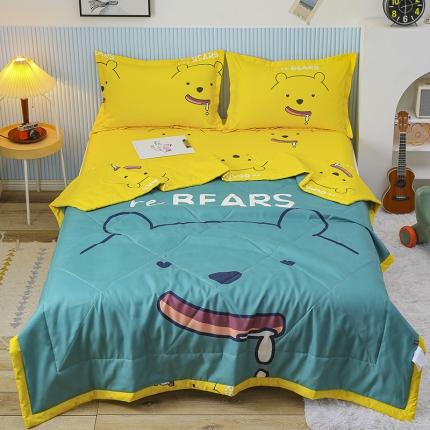 91家纺网 家纺一手货源 找家纺 （总）宝薇家纺2025年卡通大版夏凉被四件套空调被