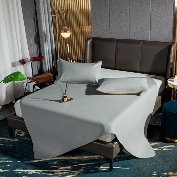 91家纺网 家纺一手货源 找家纺 素彩头层黄牛皮席 -素彩-灰色