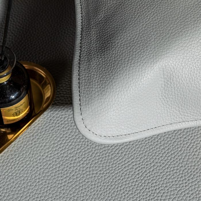 91家纺网 家纺一手货源 找家纺 素彩头层黄牛皮席 -素彩-灰色