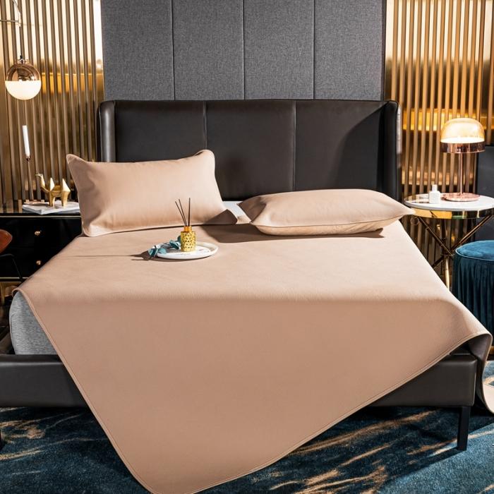 91家纺网 家纺一手货源 找家纺 素彩头层黄牛皮席 -素彩-粉色