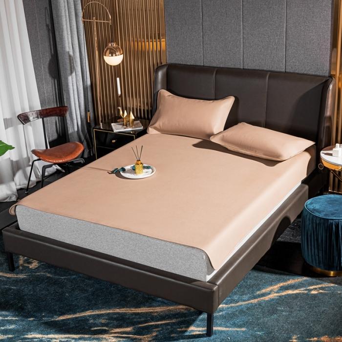 91家纺网 家纺一手货源 找家纺 素彩头层黄牛皮席 -素彩-粉色