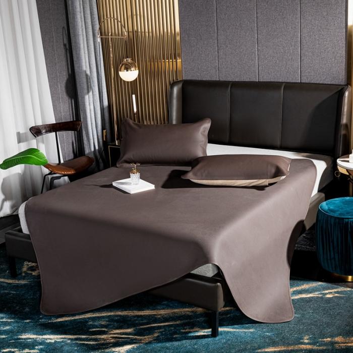 91家纺网 家纺一手货源 找家纺 素彩头层黄牛皮席 -素彩-灰暗色