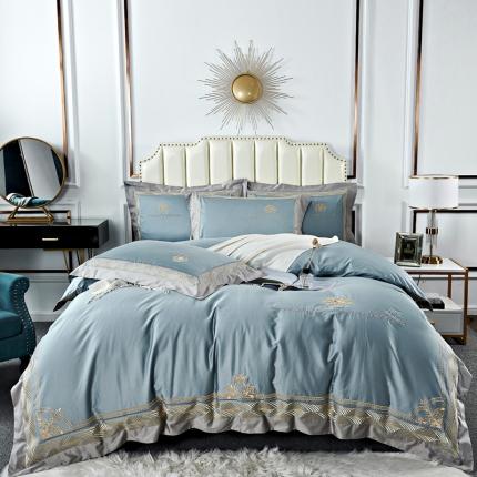 （总）星尚家纺 2021新款100支长绒棉四件套加纳系列