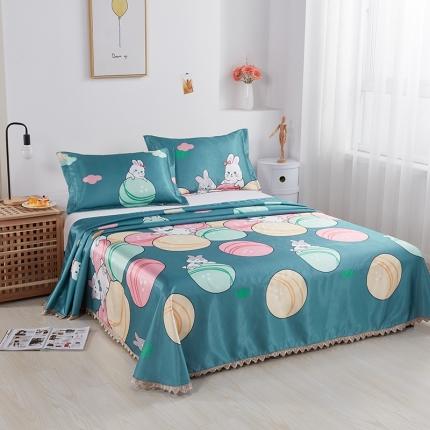 91家纺网 家纺一手货源 找家纺 北纬27度 2021新款冰丝凉席三件套 恋恋萌曲