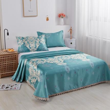 91家纺网 家纺一手货源 找家纺 北纬27度 2021新款冰丝凉席三件套 欧尚风典