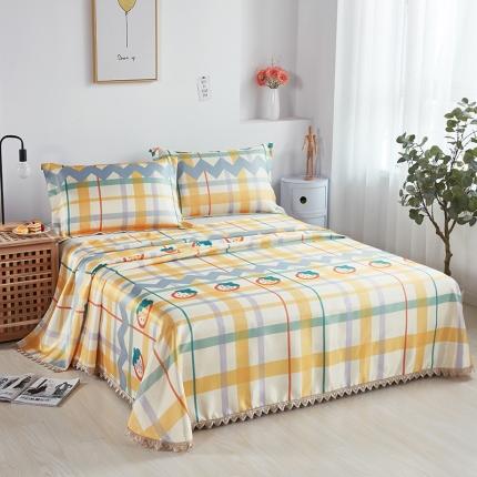 91家纺网 家纺一手货源 找家纺 北纬27度 2021新款冰丝凉席三件套 甜心草莓