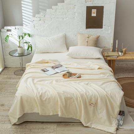 91家纺网 家纺一手货源 找家纺 （总）头等舱 2022原棉纯色A类日式大豆抗菌防螨夏被