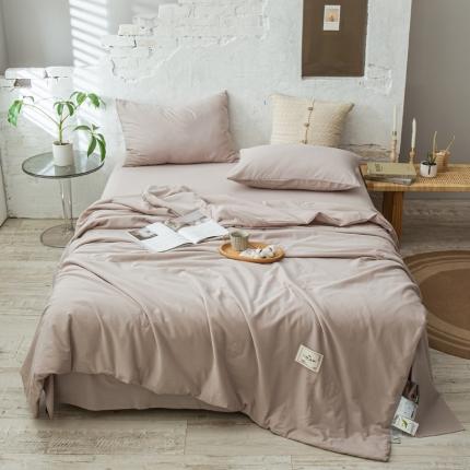 91家纺网 家纺一手货源 找家纺 （总）头等舱 2022原棉纯色A类日式大豆抗菌防螨夏被