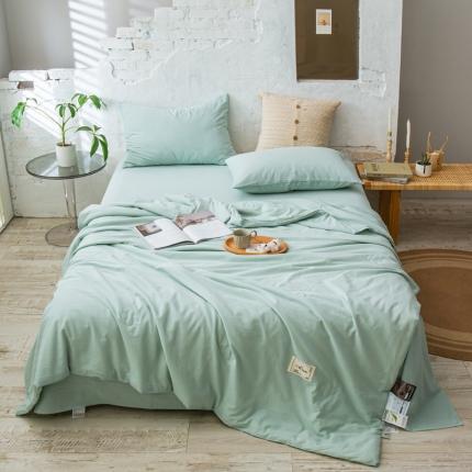 91家纺网 家纺一手货源 找家纺 （总）头等舱 2022原棉纯色A类日式大豆抗菌防螨夏被