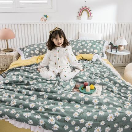 91家纺网 家纺一手货源 找家纺 （总）米莱 2021新款花边款亲肤夏被四件套