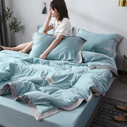 91家纺网 家纺一手货源 找家纺 （总）意尚风情 2021新款水洗天丝夏被四件套