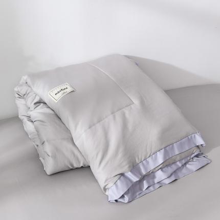 91家纺网 家纺一手货源 找家纺 意尚风情 2021新款水洗天丝夏被四件套 恋曲-灰色