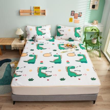 91家纺网 家纺一手货源 找家纺 （总）塔塔 2025新款凉感丝大版印花软席凉席三件套