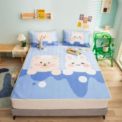 91家纺网 家纺一手货源 找家纺 （总）塔塔 2025新款凉感丝大版印花软席凉席三件套