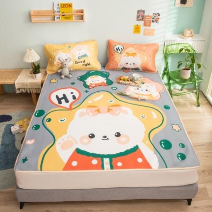 91家纺网 家纺一手货源 找家纺 （总）塔塔 2025新款凉感丝大版印花软席凉席三件套