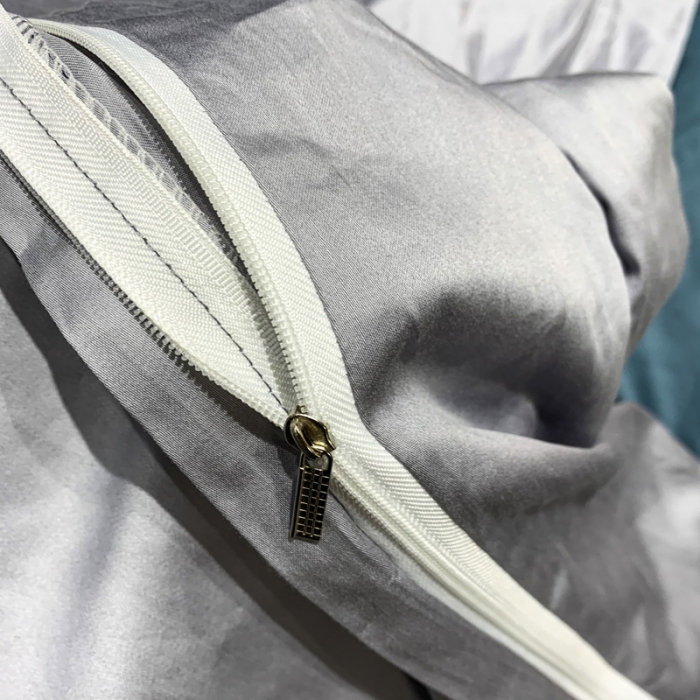 91家纺网 家纺一手货源 找家纺 青竹苑2021轻奢风60S长绒棉四件套海兰加灰