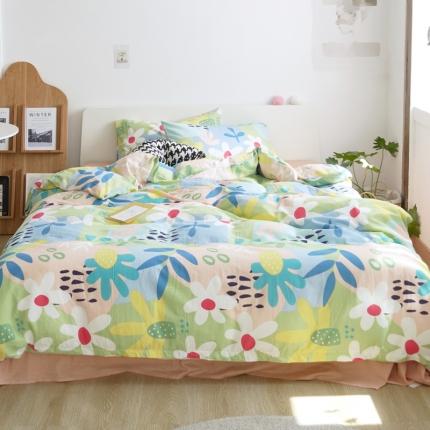 91家纺网 家纺一手货源 找家纺 （总）源启生活2021原创A类双层纱全棉印花四件套纯棉三件套