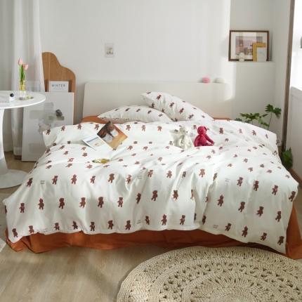 91家纺网 家纺一手货源 找家纺 （总）源启生活2021原创A类双层纱全棉印花四件套纯棉三件套