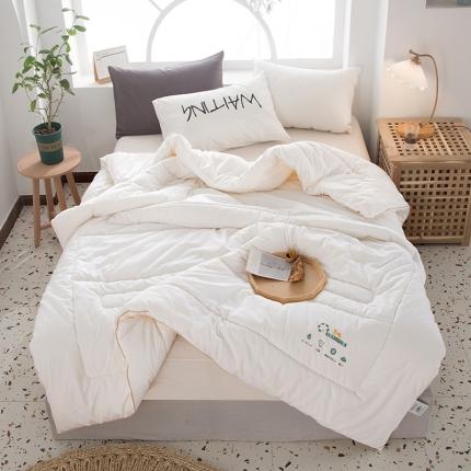 91家纺网 家纺一手货源 找家纺 （总）薇玛仕2023新款贝柔棉烫花大豆夏被空调被