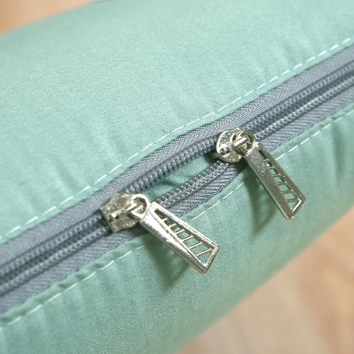 91家纺网 家纺一手货源 找家纺 照世家纺 2021新款贴布绣多功能抱枕被薄荷绿