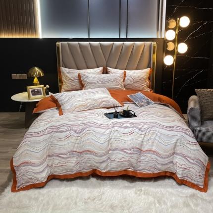 91家纺网 家纺一手货源 找家纺 （总）新款轻奢风长绒m四件套全m四件套小清新韩版四件套被套