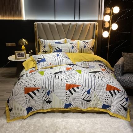 91家纺网 家纺一手货源 找家纺 新款轻奢风长绒m四件套全m四件套小清新韩版四件套被套