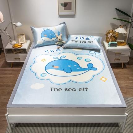 91家纺网 家纺一手货源 找家纺 （总）懒猫 2021新款宽边大版冰丝凉席