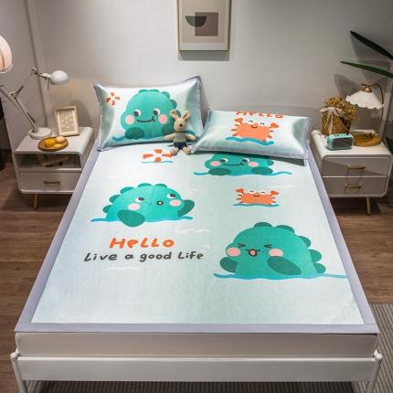 91家纺网 家纺一手货源 找家纺 （总）懒猫 2021新款宽边大版冰丝凉席