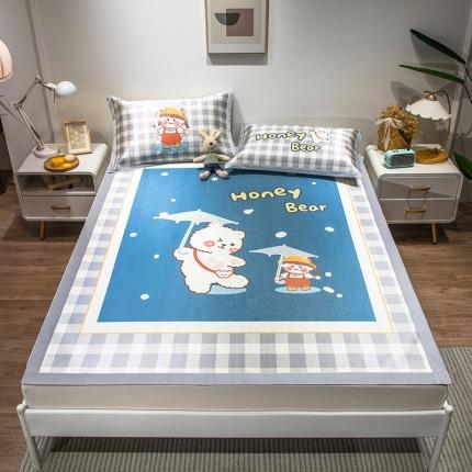 91家纺网 家纺一手货源 找家纺 （总）懒猫 2021新款宽边大版冰丝凉席