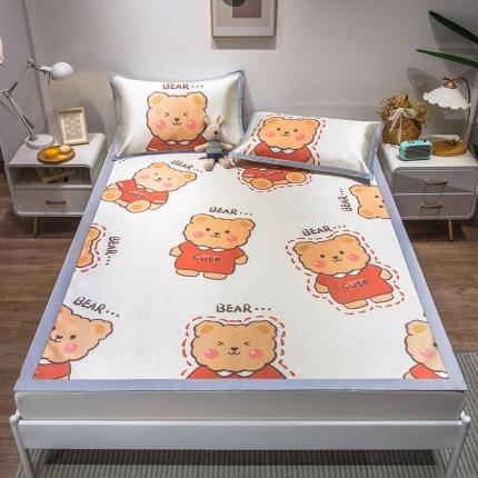 91家纺网 家纺一手货源 找家纺 （总）懒猫 2021新款宽边大版冰丝凉席