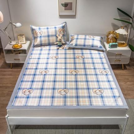 91家纺网 家纺一手货源 找家纺 （总）懒猫 2021新款宽边大版冰丝凉席