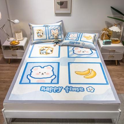 91家纺网 家纺一手货源 找家纺 （总）懒猫 2021新款宽边大版冰丝凉席