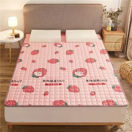 昔朵2022新款软床垫全棉床护垫席梦思保护垫床单北海道草莓