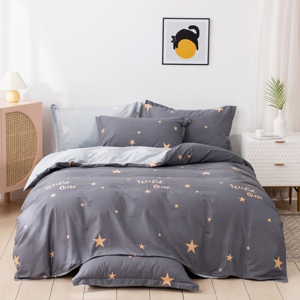 91家纺网 家纺一手货源 找家纺 （总）时尚星空系列全棉13372四件套（加老板微信有会员价）