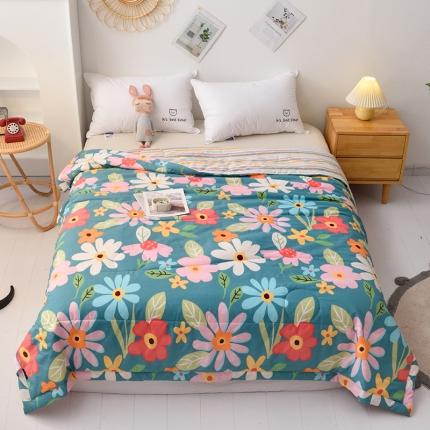 91家纺网 家纺一手货源 找家纺 （总）德芙家纺 2021新款纯棉印花夏被